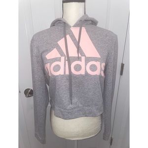 NWOT| Adidas cropped hoodie